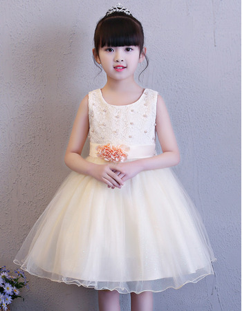 Adorable Ball Gown Mini/ Short Flower Girl Dresses for Wedding