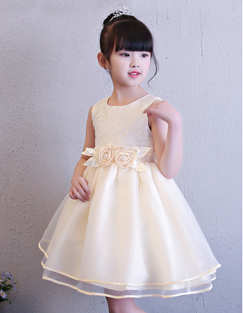 Ball Gown Mini/ Short Flower Girl Dresses for Wedding