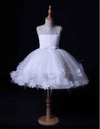 Lovely Ball Gown Mini/ Short Flower Girl Dresses for Wedding