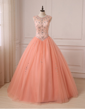 Ball Gown Floor Length Prom/ Quinceanera Dresses