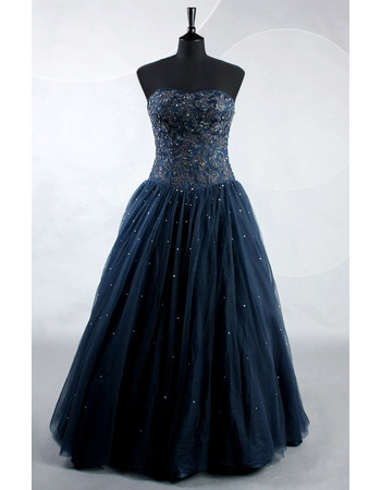 Custom Sweetheart Floor Length Beading Prom/ Party/ Formal Dresses