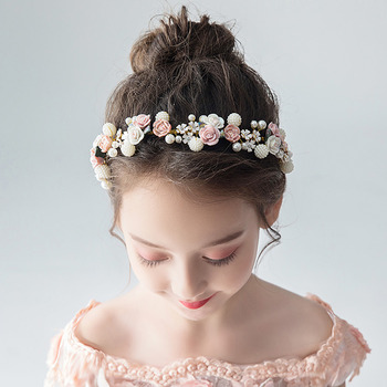 Flower Girl Floral Hairband Headband Hair Accessory for Wedding