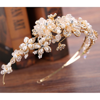 Flower Girl Beading Hoop Headband Hairband Headwear for Wedding