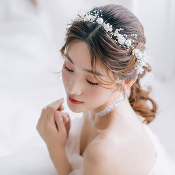 Pearl and Bead Wedding Headpieces/ Fascinators for Brides