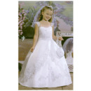 Discount Ball Gown Full Length Satin First Holy Communion Dresses