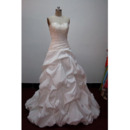 New Style Elegant and Popular Ball-Gown Sweetheart Court train Satin Taffeta Lace Beading Drape Dress for Bride/Bridal Gown