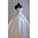 Style Fashionable and Exquisite Ball-Gown Sweetheart Court train Satin Beading Dress for Bride/Bridal Gown