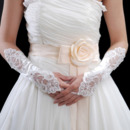 Elbow Ivory Lace Hollow Out Wedding Gloves