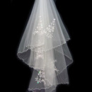1 Layer Waltz with Embroidery Wedding Veil
