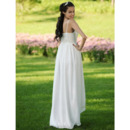 Simple Empire Spaghetti Straps Asymetrical Chiffon Wedding Dresses