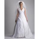 A-line Halter Court Train Sleeveless Satin Lace Wedding Dress