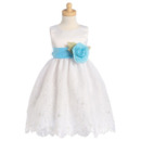 Discount Custom Ball Gown Applique First Communion Dresses with Belts