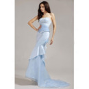 Affordable Mermaid Long Evening Dress/ Elegant Sweetheart Organza Prom Dress