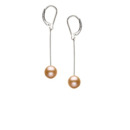 Pink 8-8.5mm Freshwater Pearl Earring Set