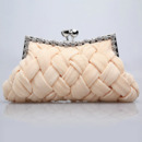 Satin Evening Handbags/ Clutches/ Purses with Rhinestone