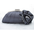 Satin Evening Handbags/ Clutches/ Purses with Flower