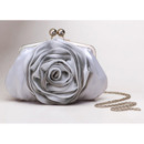 Silk Evening Handbags/ Clutches/ Purses with Flower