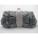 Silk Evening Handbags/ Clutches/ Purses with Rhinestone