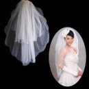 2 Layers Tulle Wedding Veil with Beading