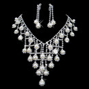 Crystal Earring Necklace Set Wedding Bridal Jewelry Collection