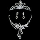 Crystal Earring Necklace Tiara Set Wedding Bridal Jewelry Collection