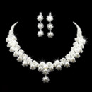 Crystal Earring Necklace Set Wedding Bridal Jewelry Collection