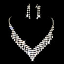 Crystal Earring Necklace Set Wedding Bridal Jewelry Collection