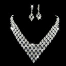 Crystal Earring Necklace Set Wedding Bridal Jewelry Collection