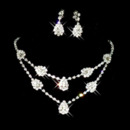 Crystal Earring Necklace Set Wedding Bridal Jewelry Collection