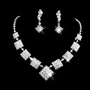 Crystal Earring Necklace Set Wedding Bridal Jewelry Collection