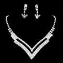 Crystal Earring Necklace Set Wedding Bridal Jewelry Collection