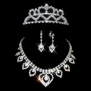 Crystal Earring Necklace Tiara Set Wedding Bridal Jewelry Collection