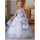 Ball Gown Long Organza Embroidery First Communion Dresses