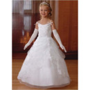 Ball Gown Spaghetti Straps First Communion Dresses with Jackets