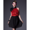 Designer Chiffon Short Holiday Dresses/ Affordable Ruffle A-Line Homecoming Dresses