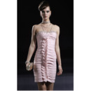 Designer Tiered Short Holiday Dresses/ Discount Column Pink Homecoming Dresses