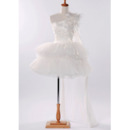 Affordable Ball Gown One Shoulder Short Mini Wedding Dresses