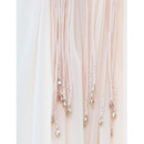 Affordable Elegant A-Line Round Neck Floor Length Chiffon Wedding Dresses