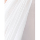 Informal Sheath Spaghetti Straps Floor Length Chiffon Wedding Dresses