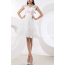 Casual Custom Lace Short Reception Wedding Dresses for Summer