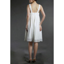 Custom Knee Length Chiffon Maternity Wedding Dress for Pregnant Brides