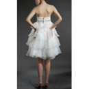 Discount Strapless Short Maternity Wedding Dresses for Pregnant Brides