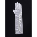 Elbow Jersey Ivory Wedding Gloves with Beads