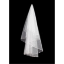 1 Layer Elbow with Sequin Ivory Wedding Veils