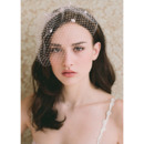 Elegant Tulle White Fascinators/ Birdcage Veils for Brides