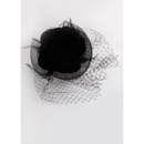 Stunning Black Netting Fascinators/ Flowers with Feather for Brides
