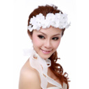 Gorgeous White Silk Tulle Fascinator/ Neck Ornament for Brides