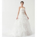 Inexpensive Ball Gown Sweetheart Court Train Wedding Dresses