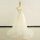 Sheath/ Column One Shoulder Wedding Dresses with Detachable Train