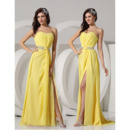 Spring Sheath Sweetheart Long Chiffon Evening/ Prom Dresses